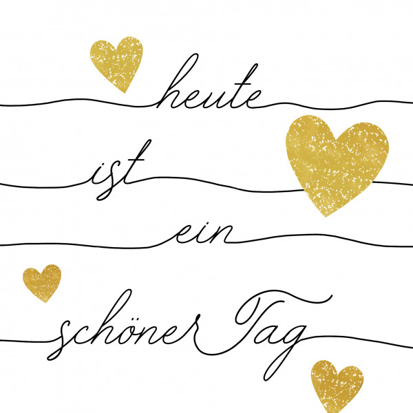 20 Servietten "Heute ist ein schöner Tag"