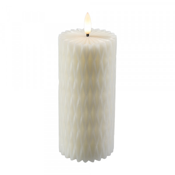 (343) LED Kerze Wachs