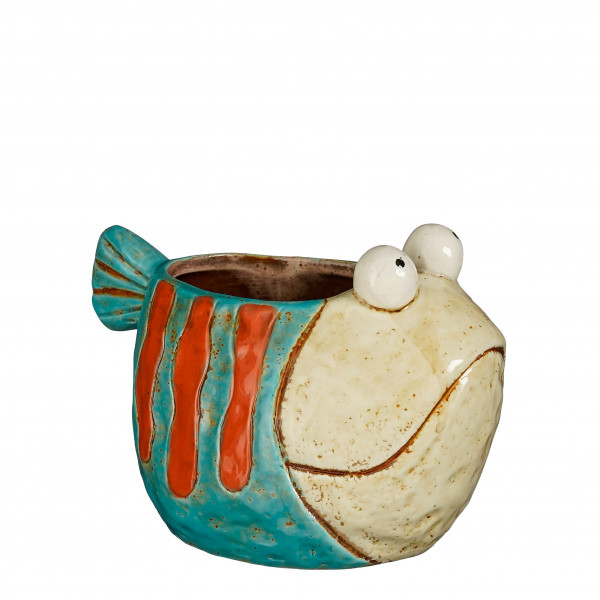 Keramiktopf "Fisch" handmade