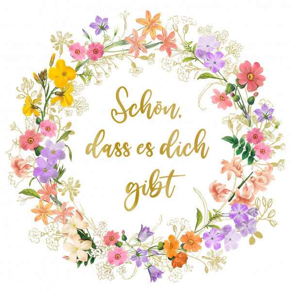 20 Servietten "Sophies Garden" - Schön, dass es Dich ..