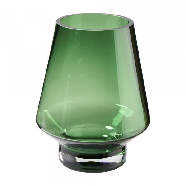 Vorbestellung: (027) Vase Glas auf Fuß konisch