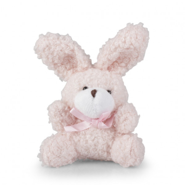 Stoff-Hase mit Schleife und Kugelkette