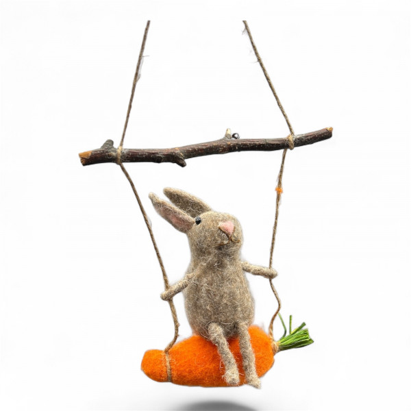 Wollhase zum Hängen