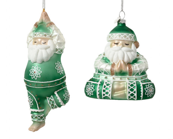 Glas-Weihnachtsmann 2f sort.