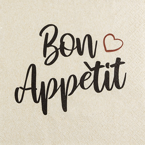 20 Servietten Eco &#039;Bon Appetit&#039;