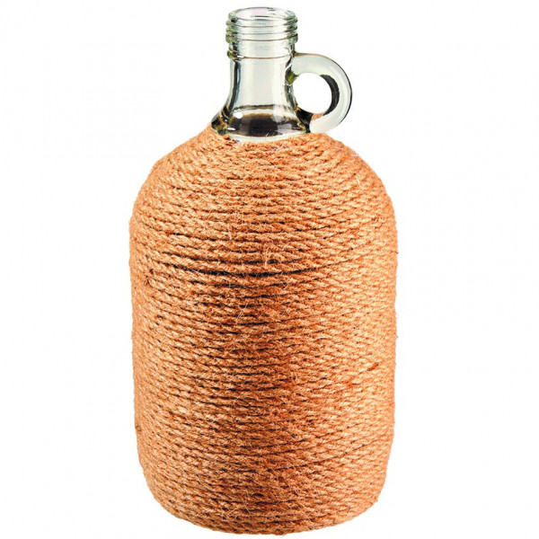 Glasflasche m Jute