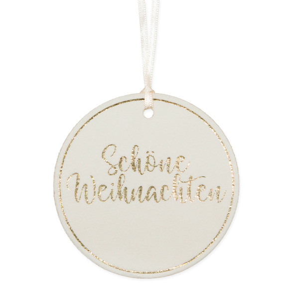 Samt-Hänger&quot;Schöne Weihnachten&quot;