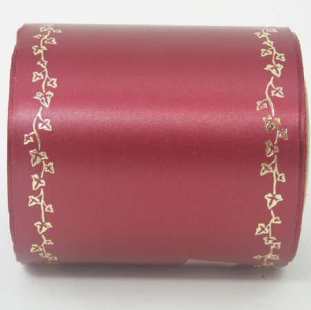 Bukett-Supersatin 10cm Efeu Rand gold