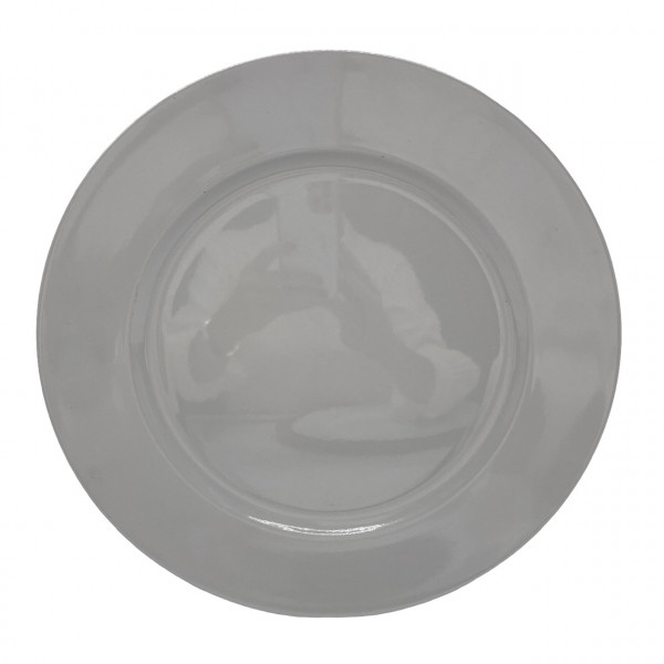 Kunststoff-Teller mit breitem Rand