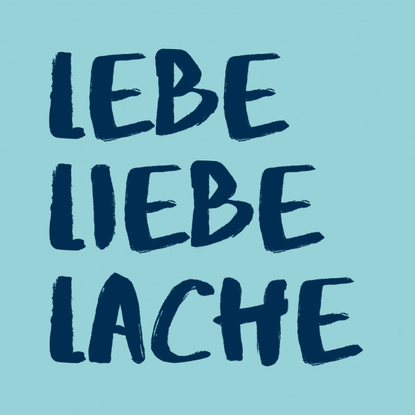 20 Servietten "Lebe, Liebe, sky"