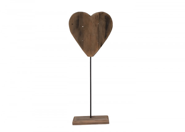 Holz-Deko-Herz auf Fuß