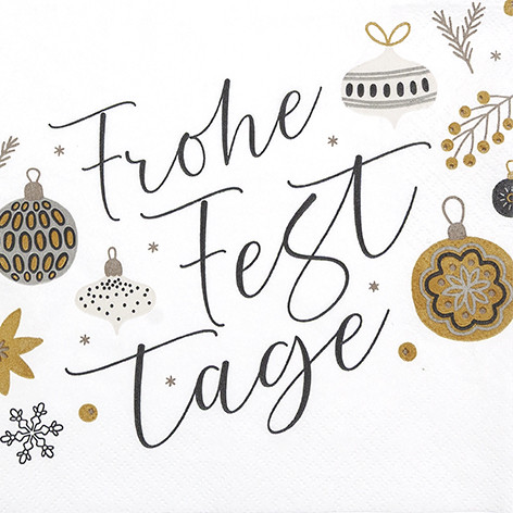 20 Servietten "Frohe Festtage"