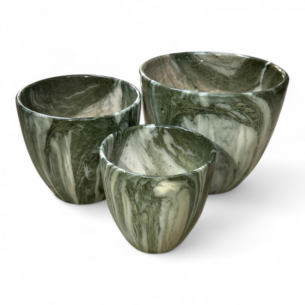 Keramiktopf &quot;Emperor Belly&quot; rund Set/3