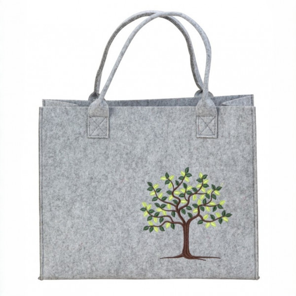 Filz-Tasche mit Lebensbaum