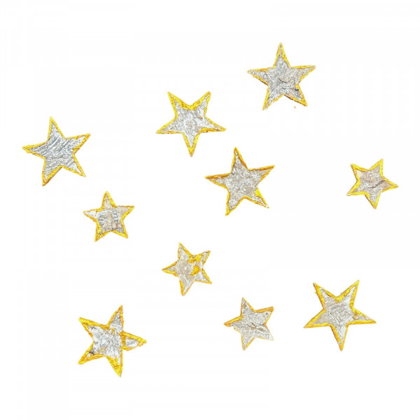 Birkenrindestern-Streu mit gold Rand