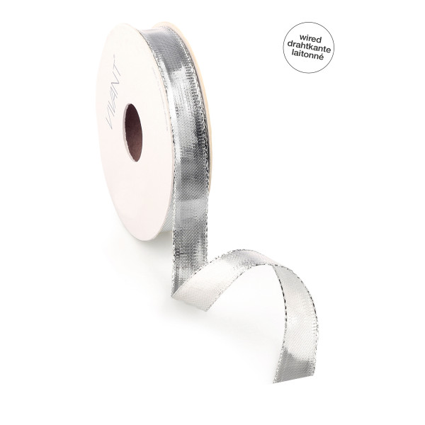 Silberband mit Drahtkante