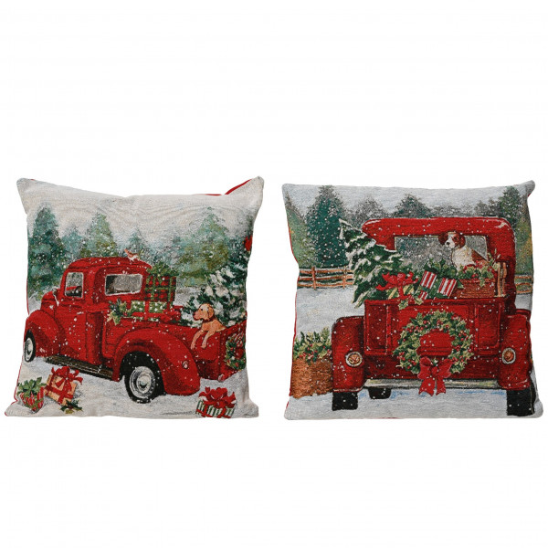 Kissen "Weihnachtsauto"