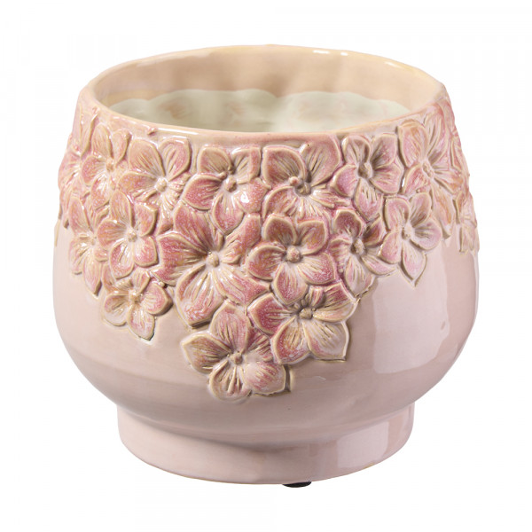 Vorbestellung: (226) Keramiktopf "Blüten" -D14,5cm