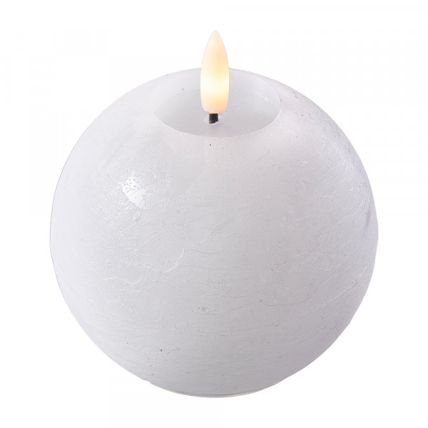 LED-Rustikwachs Kerze m. Timer