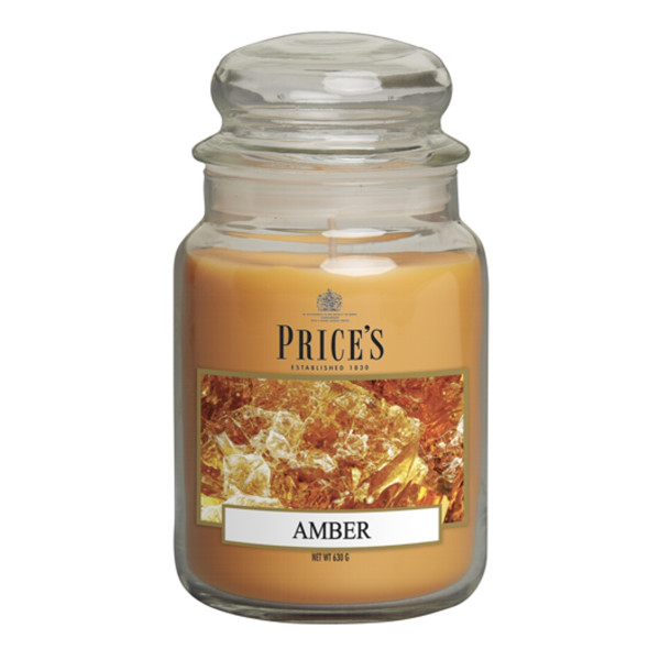LARGE JAR Kerze 630g Amber