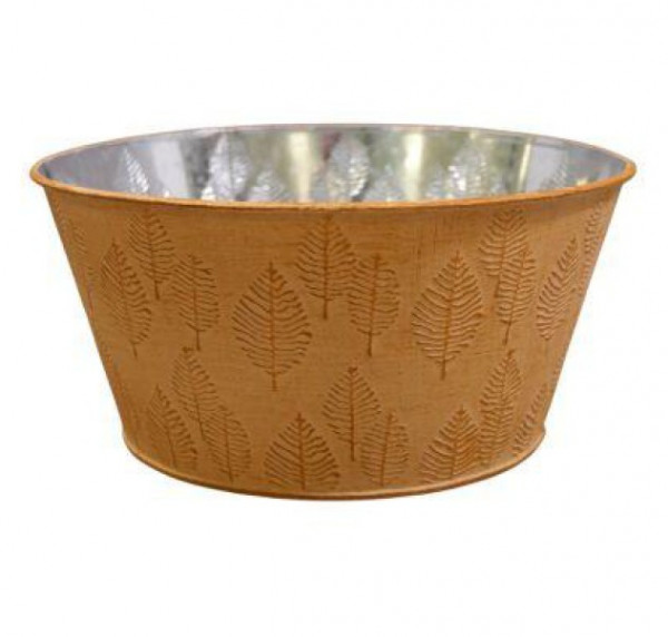 Metallschale "Herbstblatt"