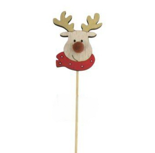Holz-Stecker Hirsch