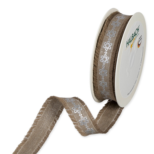 Leinen-Druckband &quot;Ornament&quot;
