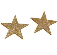 Holz-Glittersterne Holz-Glittersterne