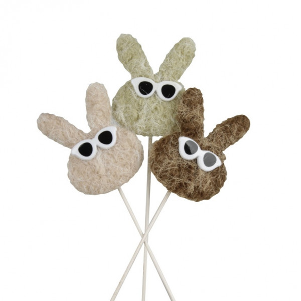 Filz-Hase mit Sonnenbrille am Pick 3fach