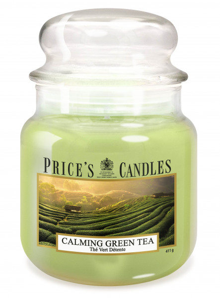 MEDIUM JAR Kerze 411g Calming Green Tea