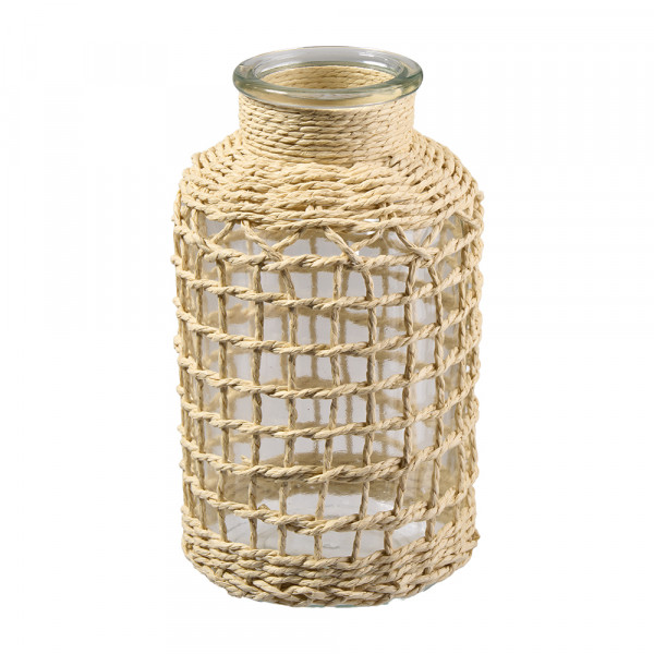 (195) Glas-Kordelvase