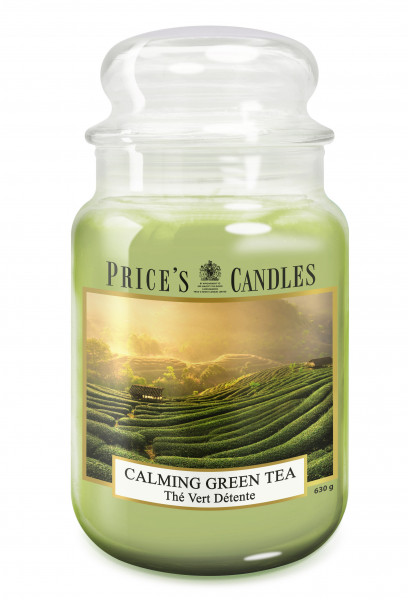 LARGE JAR Kerze 630g Calming Green Tea