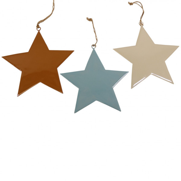 Metall-Stern zum Hängen 3f sort.