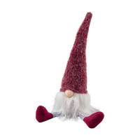 Wichtel mit roter Stoff-Mütze Wichtel mit roter Stoff-Mütze