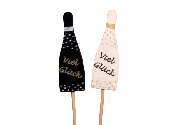 Holz-Sektflaschen-Stecker, 2fach