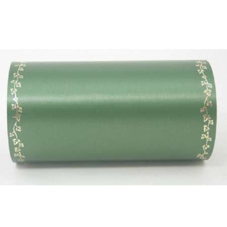 Kranz-Supersatin 17,5cm Efeu Rand gold