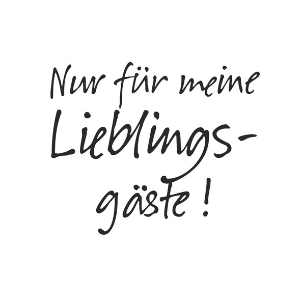 20 Servietten Spruch Nur für meine Lieblingsgäste