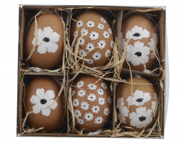 Hühnereier bemalt 3f sort.