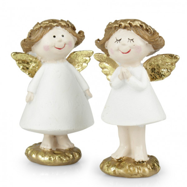 (ab 15.9. erhältlich) Polyresin-Schutzengel zum Stellen 2fach
