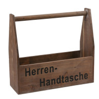 Holz-Bügelkiste "Herren-Handtasche" Holz-Bügelkiste "Herren-Handtasche"
