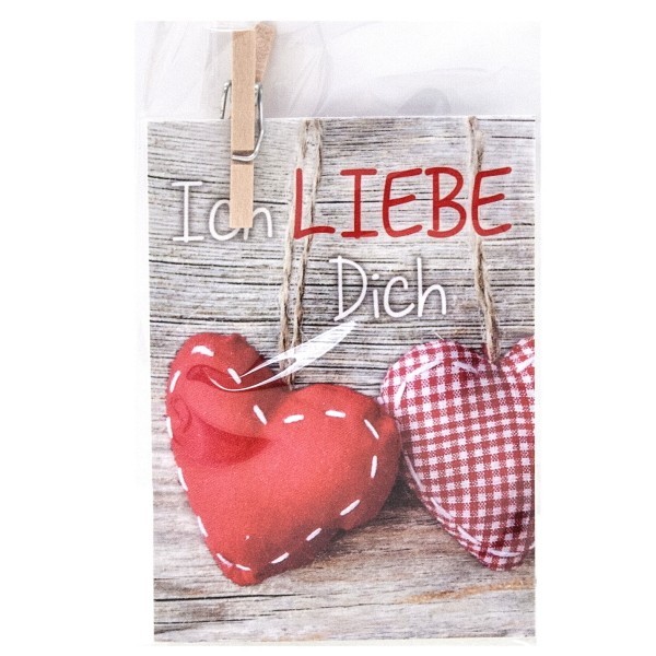 Geschenkskärtchen &quot;Ich liebe dich&quot;