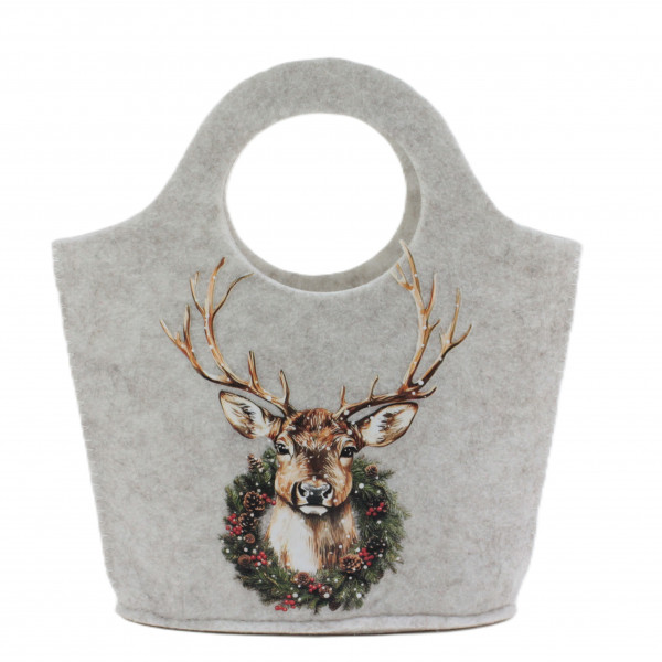 (ab 15.9. erhältlich) Filz-Tasche Cervido oval