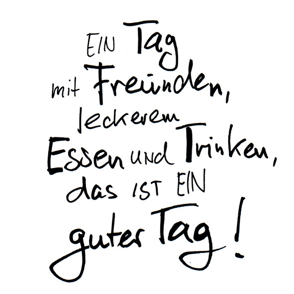 20 Servietten Spruch Ein Tag mit Freunden, leckeren.....