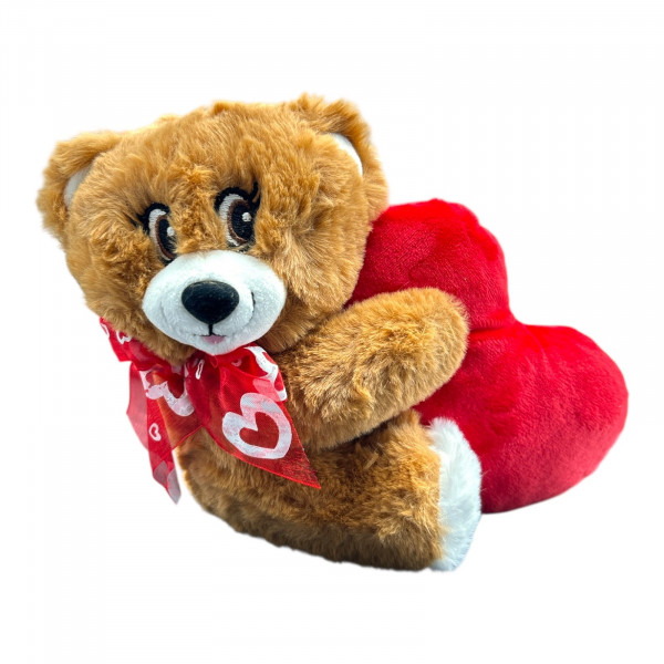 Plüschbär mit rotem Herz