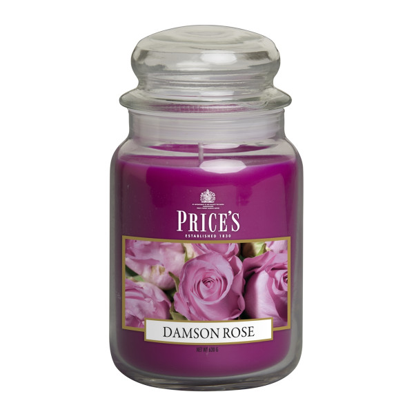 LARGE JAR Kerze 630g Damson Rose