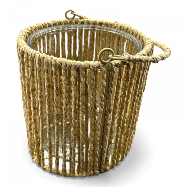 Juteschnur-Windlicht