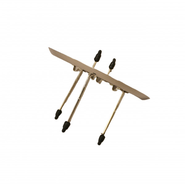 Metallkerzenhalter mit 2 Picks