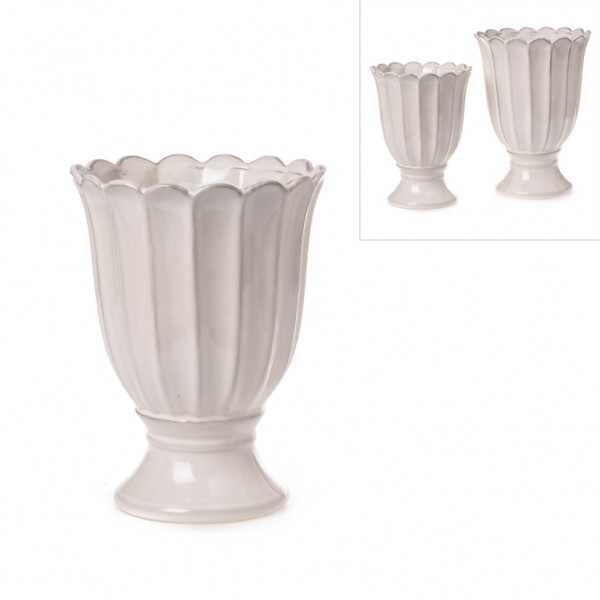 Keramik-Pflanztopf "Blüte"