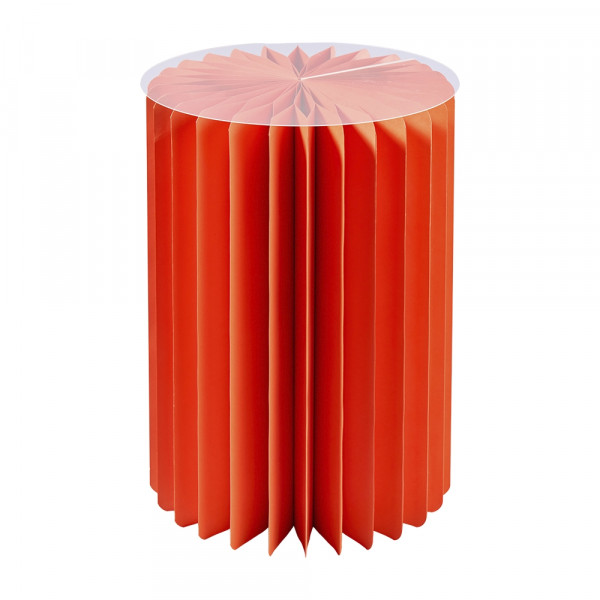 Papier-Säule mit runder Plastikscheibe