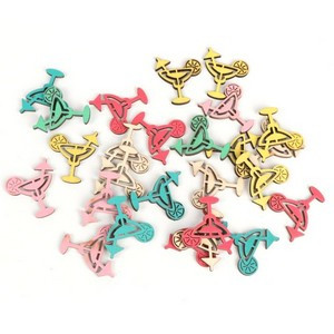 Holz-Streu "Cocktailglas"